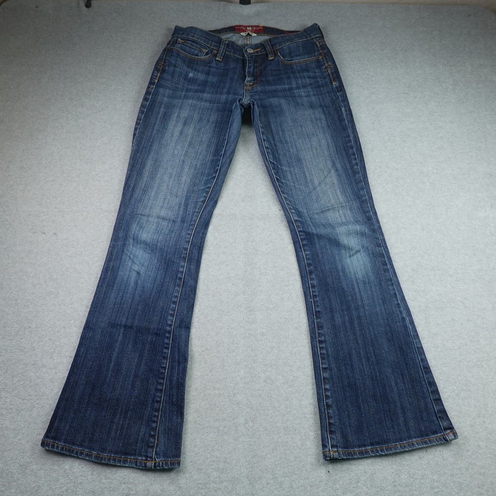Lucky‎ Brand Jeans Womens 4/27 Blue Sofia Boot Low Rise Ankle Denim